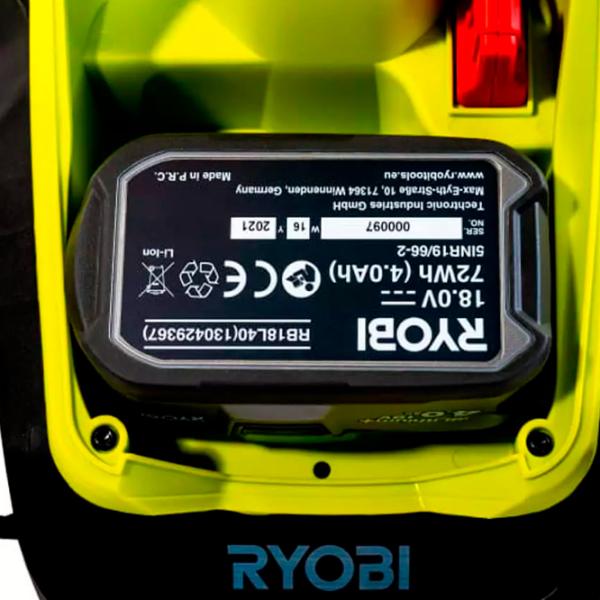 Газонокосилка аккумуляторный Ryobi RLM18X33B40 Ручной photo 10