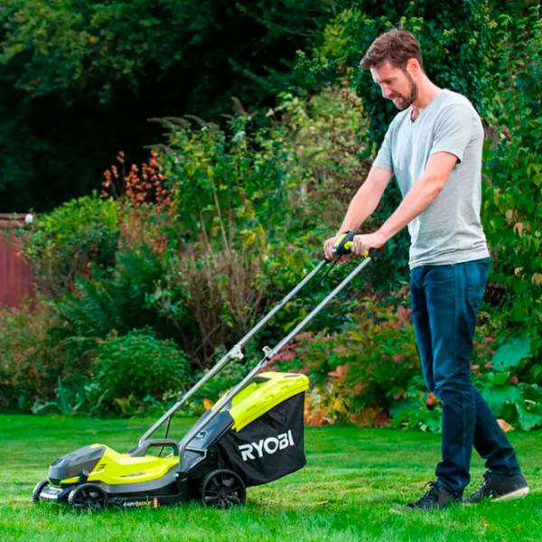 Газонокосилка аккумуляторный Ryobi RLM18X33B40 Ручной photo 14