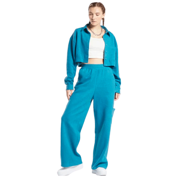 Pantaloni sportivi pentru femei Reebok CL WDE FL WIDE LEG PANT S/ Blue photo 2