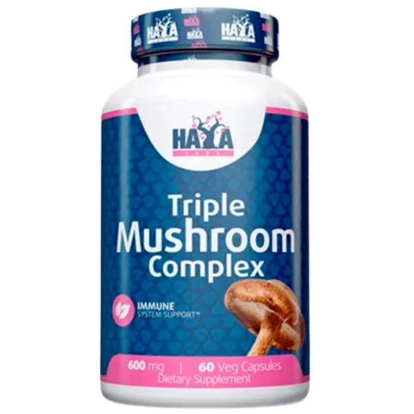 Vitamine și minerale Haya Labs Triple Mushroom Complex 60 vcaps (858047007953) 60 photo 1 Vitamine și minerale Haya Labs Triple Mushroom Complex 60 vcaps (858047007953) 60 photo 1