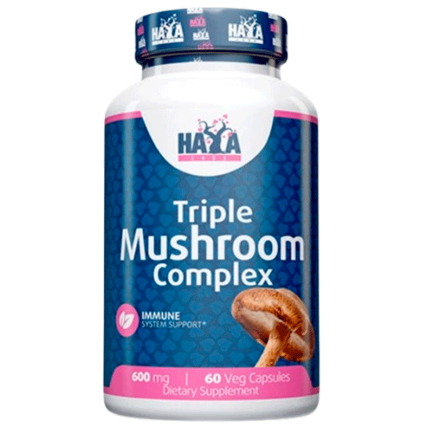 Vitamine și minerale Haya Labs Triple Mushroom Complex 60 vcaps (858047007953) 60 photo 1 Vitamine și minerale Haya Labs Triple Mushroom Complex 60 vcaps (858047007953) 60 photo 1