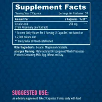 Vitamine și minerale Haya Labs Ursolic Acid 250 mg 100 caps (853809007288) 100 capsule photo 2