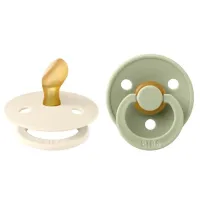 Suzetă cu tetina ortodontică Bibs Colour 2111416 Unisex / 0 luni - 6 luni / Latex / Sage Green