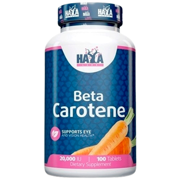 Vitamine și minerale Haya Labs HL Natural Beta Carotene 20,000 IU/100 Tabs (858047007588) 100 photo 1 Vitamine și minerale Haya Labs HL Natural Beta Carotene 20,000 IU/100 Tabs (858047007588) 100 photo 1