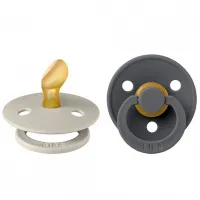 Соска ортодонтическая Bibs Colour 2111419  Унисекс / 0 месяцев - 6 месяцев / Латекс / Iron