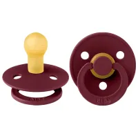 Соска круглая Bibs Colour 100281C  Для девочек / 0 месяцев - 6 месяцев / Латекс / Elderberry