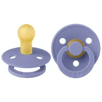 Suzetă cu tetina rotundă Bibs Colour 100324C  Unisex / 0 luni - 6 luni / Latex / Peri