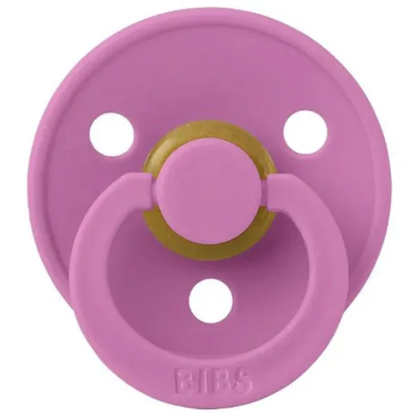 Соска круглая Bibs Colour 100321C  Для девочек / 0 месяцев - 6 месяцев / Латекс / Розовый photo 3