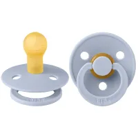 Соска круглая Bibs Colour 100304C Унисекс / 0 месяцев - 6 месяцев / Латекс / Синий