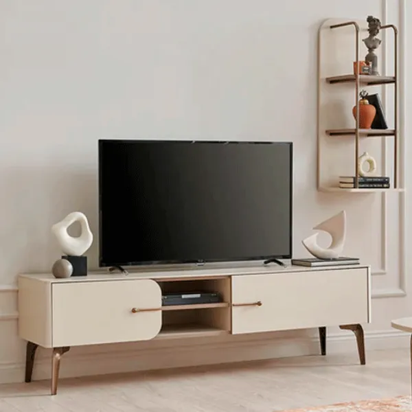 Seturi zona TV Milena 01172920 100 cm x 48.3 cm x 180.2 cm / Crem  photo 4