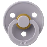 Suzetă cu tetina rotundă Bibs Colour 100303C Unisex / 0 luni - 6 luni / Latex / Gray photo 2