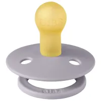 Suzetă cu tetina rotundă Bibs Colour 100303C Unisex / 0 luni - 6 luni / Latex / Gray photo 3