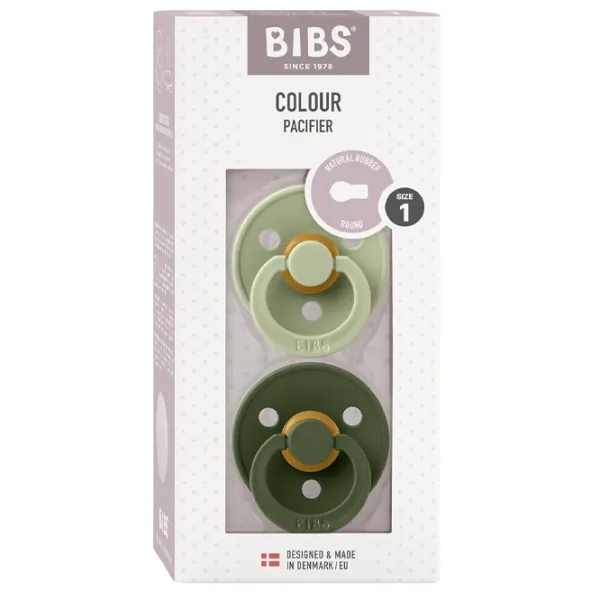 Suzetă cu tetina rotundă Bibs Colour 110212  Unisex / 0 luni - 6 luni / Latex / Sage Green photo 4