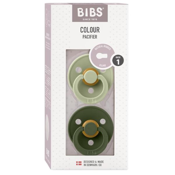 Suzetă cu tetina rotundă Bibs Colour 110212  Unisex / 0 luni - 6 luni / Latex / Sage Green photo 4