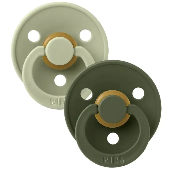 Suzetă cu tetina rotundă Bibs Colour 110212  Unisex / 0 luni - 6 luni / Latex / Sage Green photo 5