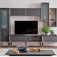 Комплекты ТВ-зона Лорента 01172921 88.1 см x 49 см x 150.8 см / Antracit