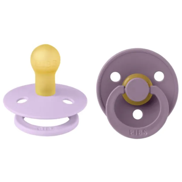 Соска круглая Bibs Colour 110430  Для девочек / 0 месяцев - 6 месяцев / Латекс / Mauve photo 1