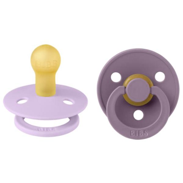 Соска круглая Bibs Colour 110430  Для девочек / 0 месяцев - 6 месяцев / Латекс / Mauve photo 1