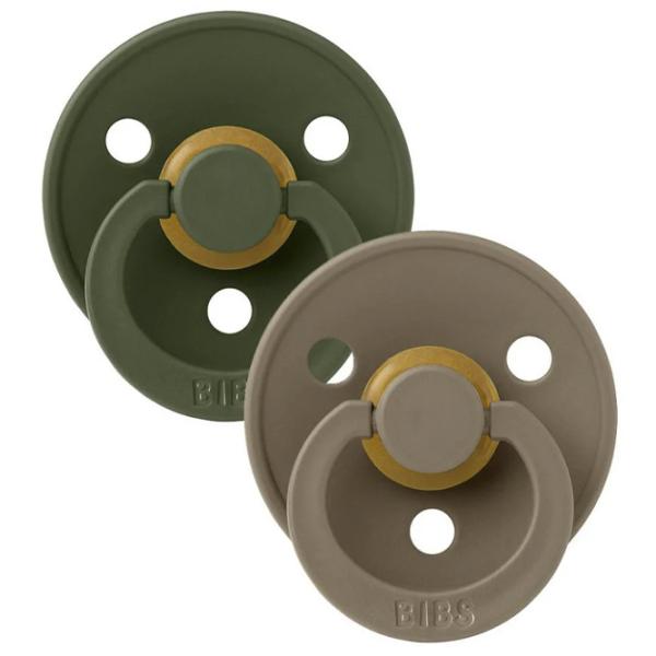 Соска круглая Bibs Colour 110363  Унисекс / 0 месяцев - 6 месяцев / Латекс / Темный дуб photo 5