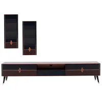 Комплекты ТВ-зона Diamond 01172941 49.5 см x 48.2 см x 240 см / Grafit