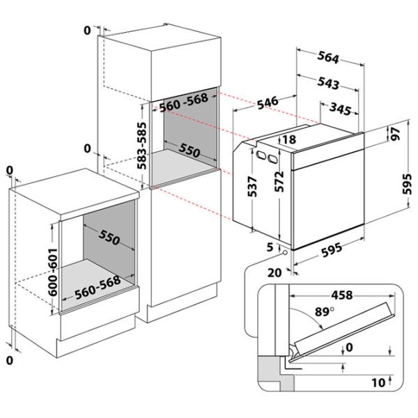 Духовой шкаф Whirlpool AKZ99480NB 3650 Вт/ Черный photo 8 Духовой шкаф Whirlpool AKZ99480NB 3650 Вт/ Черный photo 8