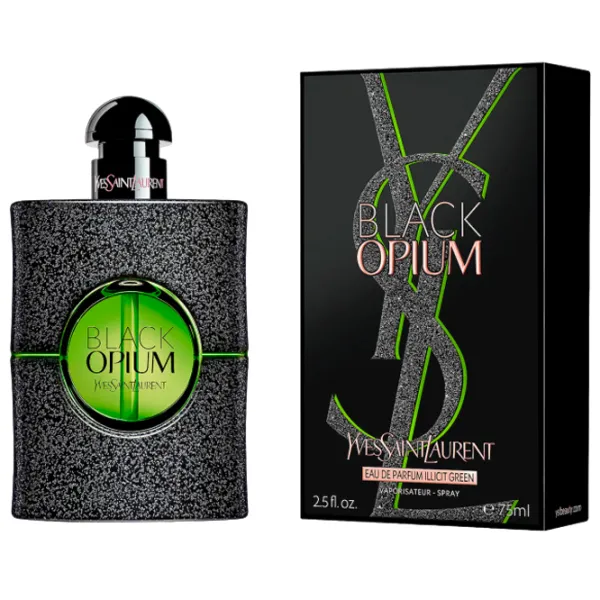 Парфюм для женщин Yves Saint Laurent BLACK OPIUM ILLICIT GREEN Парфюмерная вода / Фруктовый photo 1 Парфюм для женщин Yves Saint Laurent BLACK OPIUM ILLICIT GREEN Парфюмерная вода / Фруктовый photo 1