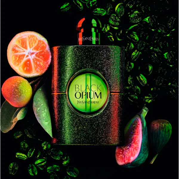 Парфюм для женщин Yves Saint Laurent BLACK OPIUM ILLICIT GREEN Парфюмерная вода / Фруктовый photo 3 Парфюм для женщин Yves Saint Laurent BLACK OPIUM ILLICIT GREEN Парфюмерная вода / Фруктовый photo 3