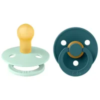 Соска круглая Bibs Colour 110293  Унисекс / 0 месяцев - 6 месяцев / Латекс / Мятный