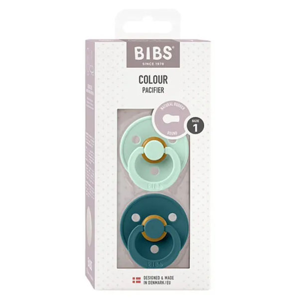 Suzetă cu tetina rotundă Bibs Colour 110293  Unisex / 0 luni - 6 luni / Latex / Mint photo 2 Suzetă cu tetina rotundă Bibs Colour 110293  Unisex / 0 luni - 6 luni / Latex / Mint photo 2
