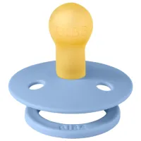 Suzetă cu tetina rotundă Bibs Colour 100230C Unisex / 0 luni - 6 luni / Latex / Blue photo 2