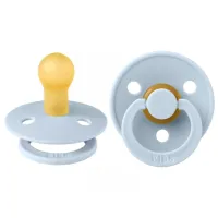 Соска круглая Bibs Colour 100231C  Унисекс / 0 месяцев - 6 месяцев / Латекс / Синий