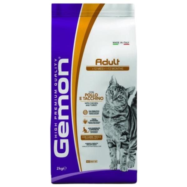 Корм для кошек сухой Monge Gemon M29715 2 кг / Индейка, курица photo 1 Корм для кошек сухой Monge Gemon M29715 2 кг / Индейка, курица photo 1
