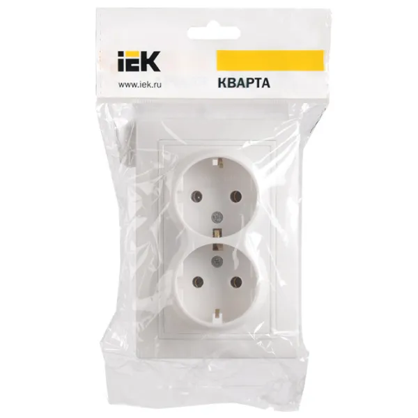 Priză IEK РС12-3-ККм 250 V / Type-F / White photo 2 Priză IEK РС12-3-ККм 250 V / Type-F / White photo 2