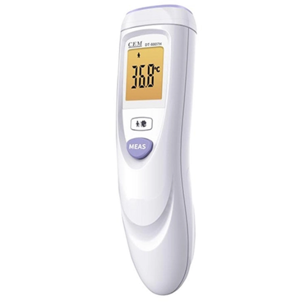 Termometru Electronic CEM DT-8807H  Pentru corp / °C / White photo 1