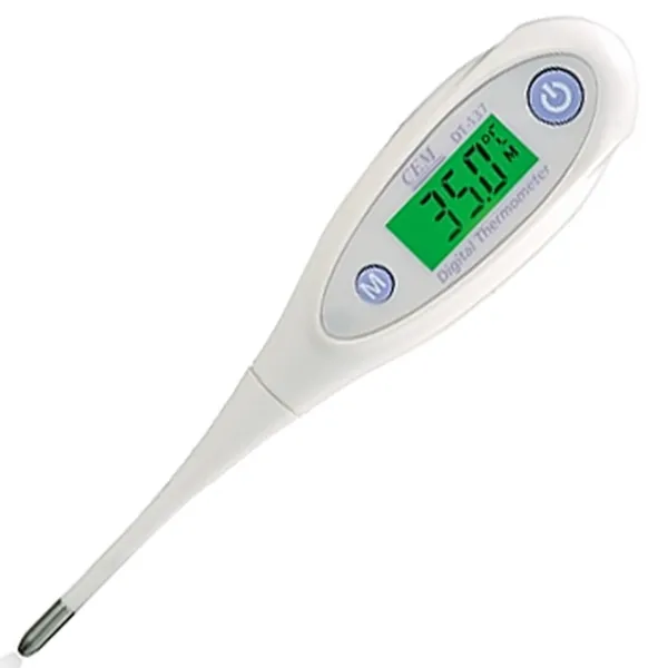 Termometru Electronic CEM DT-137  Pentru corp / °C / White photo 1