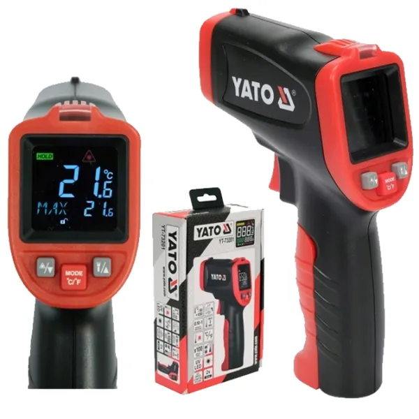 Termometru Infraroșu Yato YT73200  Industrial / °C / Black photo 3