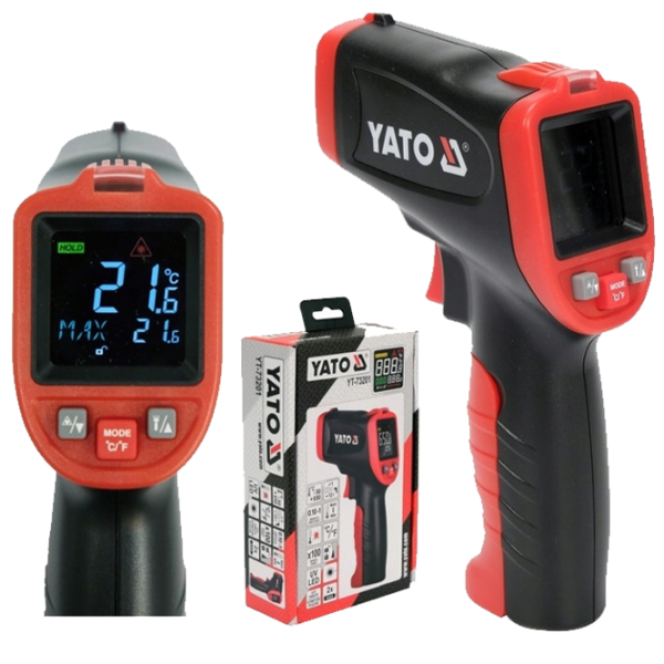 Termometru Infraroșu Yato YT73200  Industrial / °C / Black photo 3