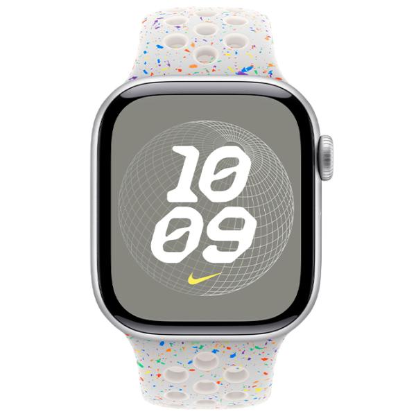 Curelușă Apple Watch Nike Sport Band Fluoroelastomer/
42 mm / Platinum Pure photo 2