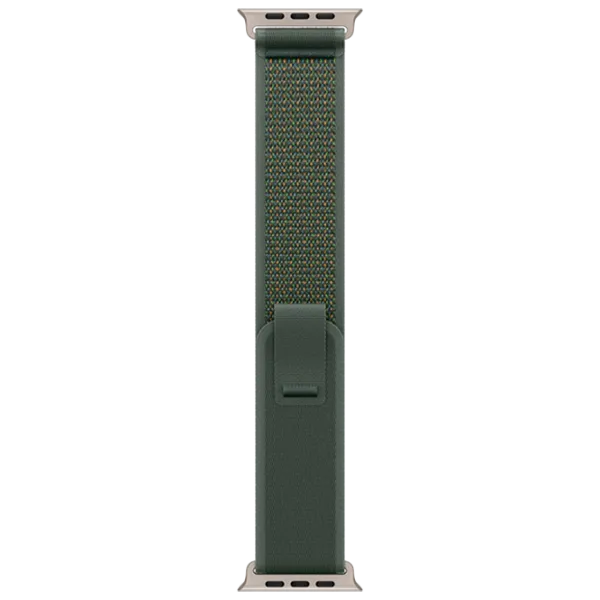 Curelușă Apple Watch Trail Loop Natural Titanium Finish spandex/
49 mm / Green  photo 1