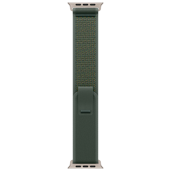 Curelușă Apple Watch Trail Loop Natural Titanium Finish spandex/
49 mm / Green  photo 1