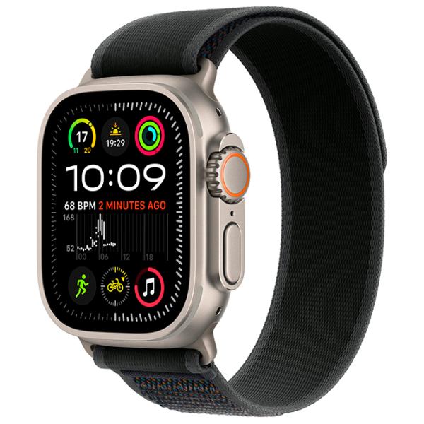 Curelușă Apple Watch Trail Loop Natural Titanium Finish spandex/
49 mm / Black  photo 2
