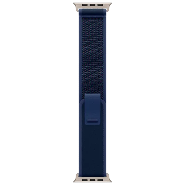 Curelușă Apple Watch Trail Loop Natural Titanium Finish spandex/
49 mm / Blue  photo 1