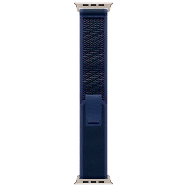 Curelușă Apple Watch Trail Loop Natural Titanium Finish spandex/
49 mm / Blue  photo 1
