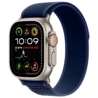 Ремешок Apple Watch Trail Loop Natural Titanium Finish спандекс/
49 мм / Синий photo 3