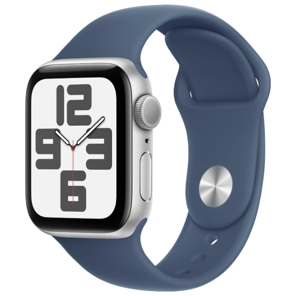 Ceas inteligent Apple Watch SE 2024  1.57" / 40mm / Silver - Denim / MXEC3QI/A photo 1