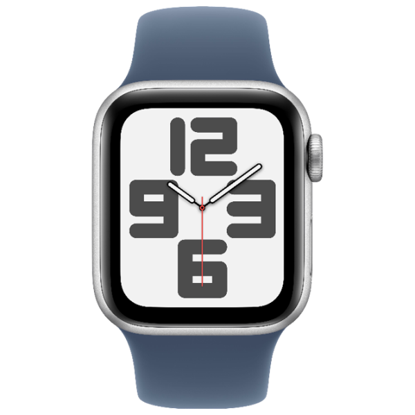 Ceas inteligent Apple Watch SE 2024  1.57" / 40mm / Silver - Denim / MXEC3QI/A photo 3
