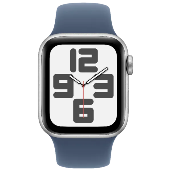 Умные часы Apple Watch SE 2024  1.57" / 44 мм / Серебряный - Джинсовый / MXER3QI/A photo 3