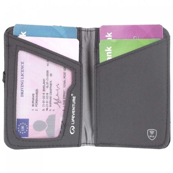 Portmoneu Unisex Lifeventure RFID Card Wallet Poliester / Gray photo 2