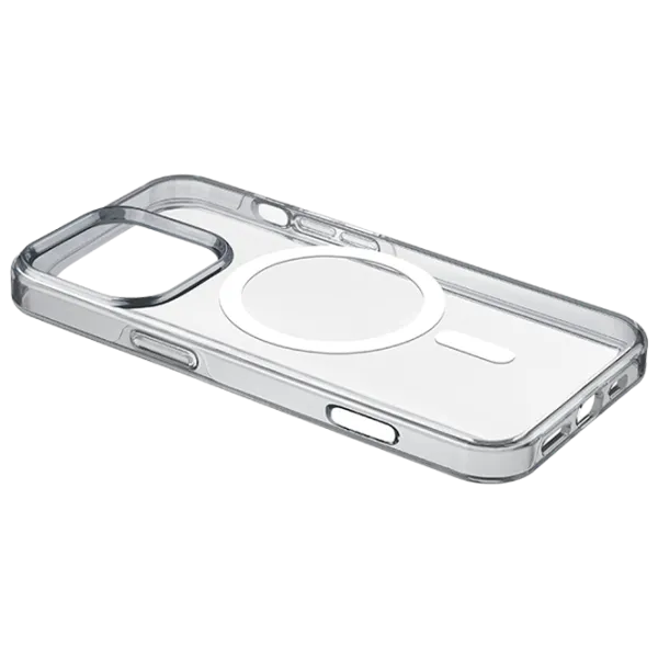 Husă pentru smartphone Apple iPhone 16 Pro Max Cellularline / MagSafe Back / TPU / White Transparent photo 1