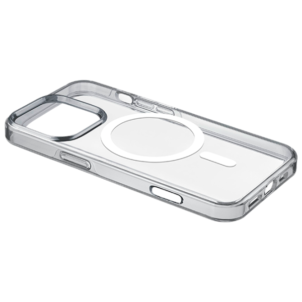 Husă pentru smartphone Apple iPhone 16 Pro Cellularline / MagSafe Back / TPU / White Transparent photo 1
